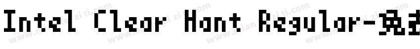 Intel Clear Hant Regular字体转换